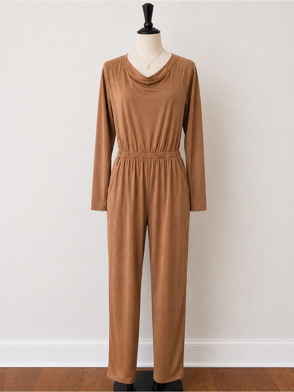 Everyday Relaxed Jumpsuit in Camel